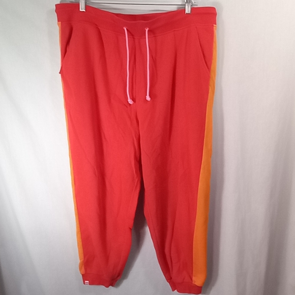 Lego + Target Red Orange Colorblock Jogger Pants Size 2X - Picture 1 of 5